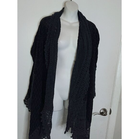 Johnny Was Draped Front Antoinette Crochet Jacket Wrap Cardigan S $448 Medium - Picture 3 of 8